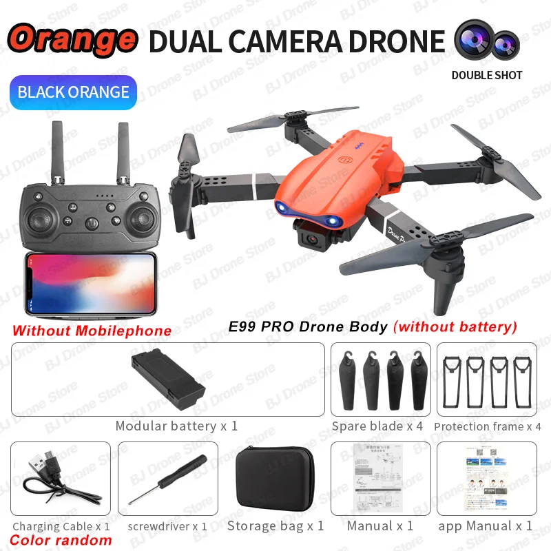 2024 E99Pro RC Drone 4K Professinal With 1080P Wide Angle HD Camera Foldable Helicopter WIFI FPV Height Hold Gift Toy – Image 11