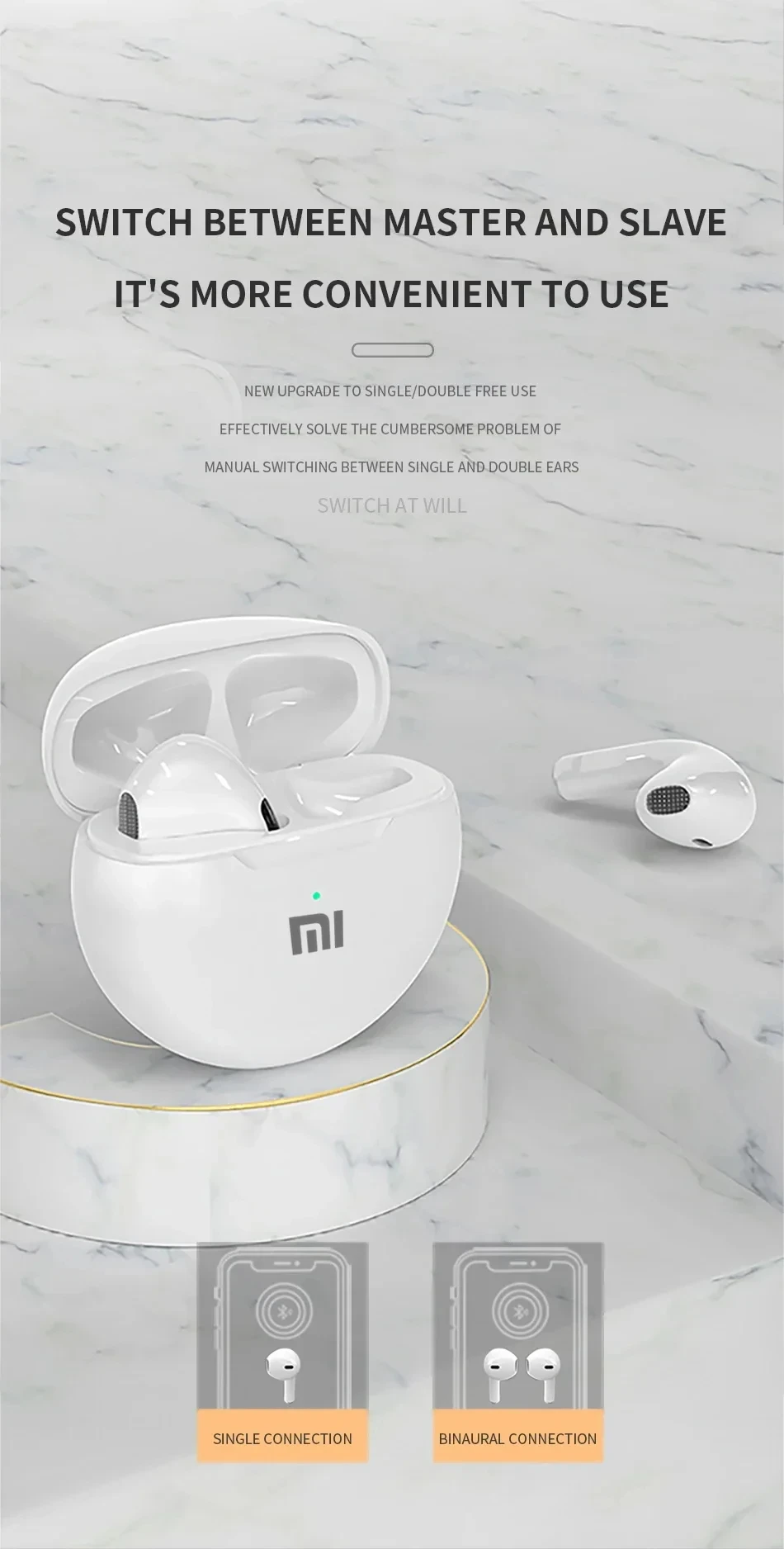 Xiaomi Pro6 True Wireless Headphone Bluetooth 5.2 Earphones TWS Gaming Stereo Noise Reduction Heavy Bass Mini In-ear Earbuds – Image 15