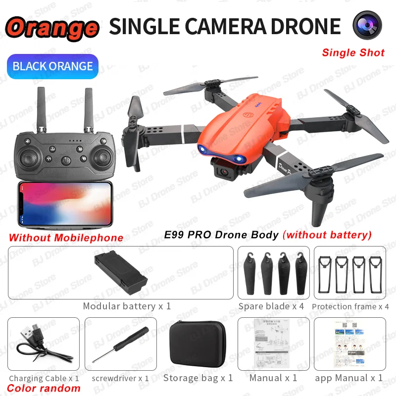 2024 E99Pro RC Drone 4K Professinal With 1080P Wide Angle HD Camera Foldable Helicopter WIFI FPV Height Hold Gift Toy – Image 10