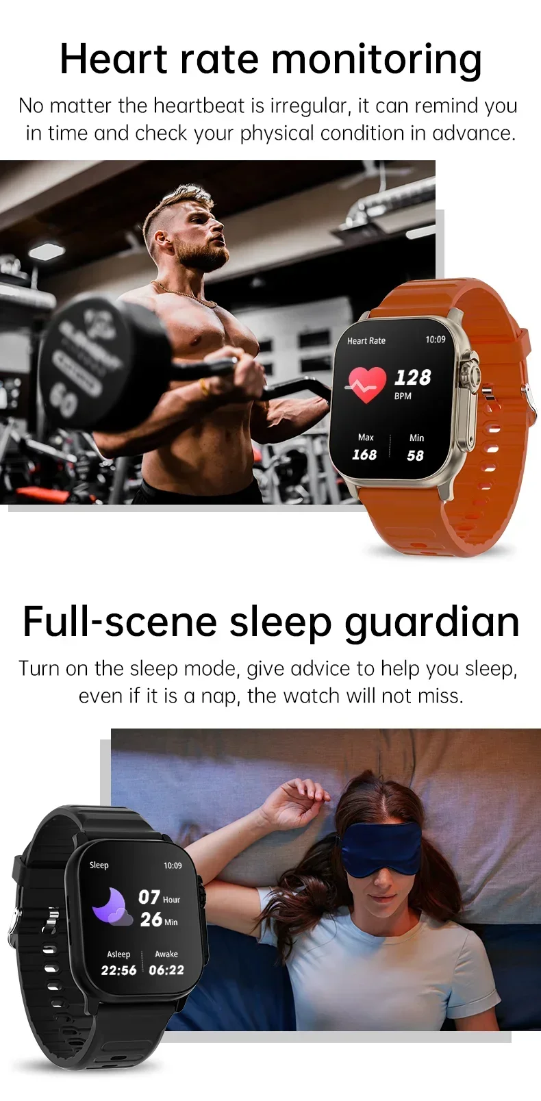 Watch 10 Ultra Smart Watch 49mm 2024 New NFC Men Women GPS Track Bluetooth Call BT Music Games Wireless Charging Smartwatch – Image 20