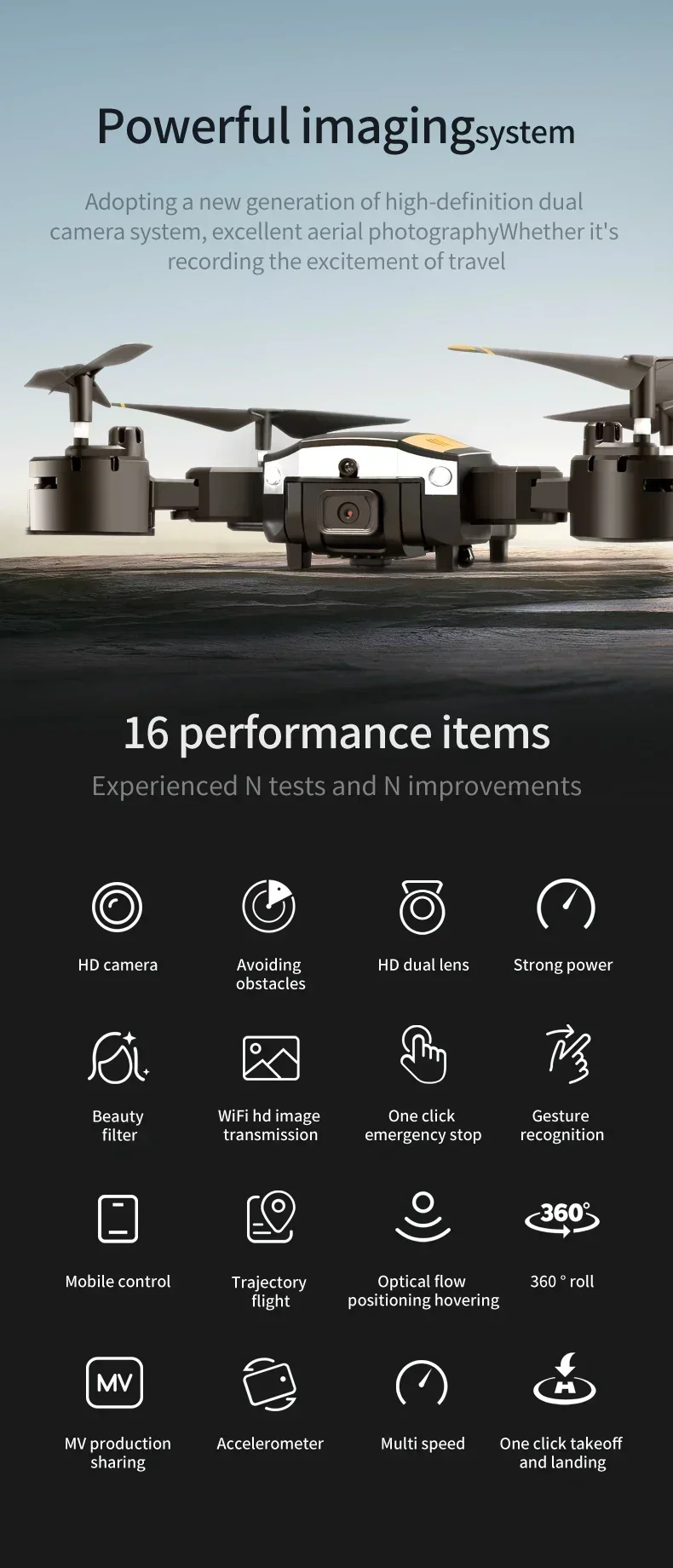 Xiaomi T6 Drone 8k Profesional 4K HD GPS Camera Obstacle Avoidance Aerial Photography Optical Flow Foldable Quadcopter Gift 1KM – Image 16