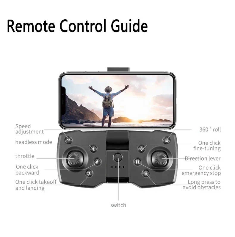 Xiaomi T6 Drone 8k Profesional 4K HD GPS Camera Obstacle Avoidance Aerial Photography Optical Flow Foldable Quadcopter Gift 1KM – Image 32