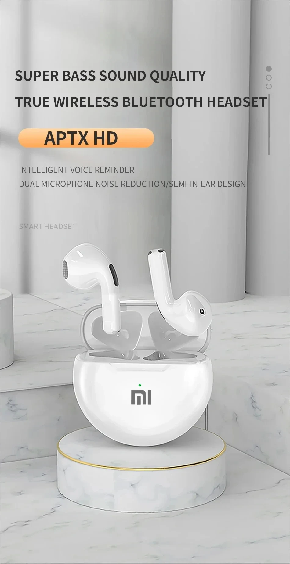 Xiaomi Pro6 True Wireless Headphone Bluetooth 5.2 Earphones TWS Gaming Stereo Noise Reduction Heavy Bass Mini In-ear Earbuds – Image 19