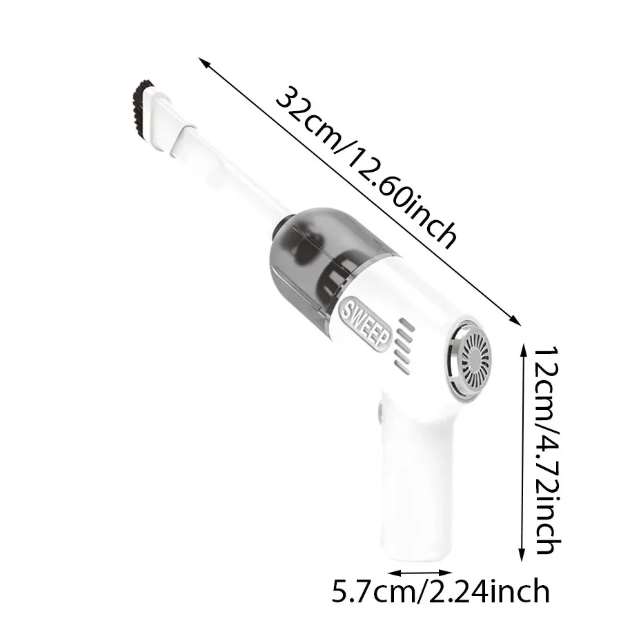 Wireless Mini Vacuum Cleaner USB Rechargeable Handheld Powerful Indoor Sofa Desktop Window Vacuum Cleaner Car Home Dual-purpose – Image 8