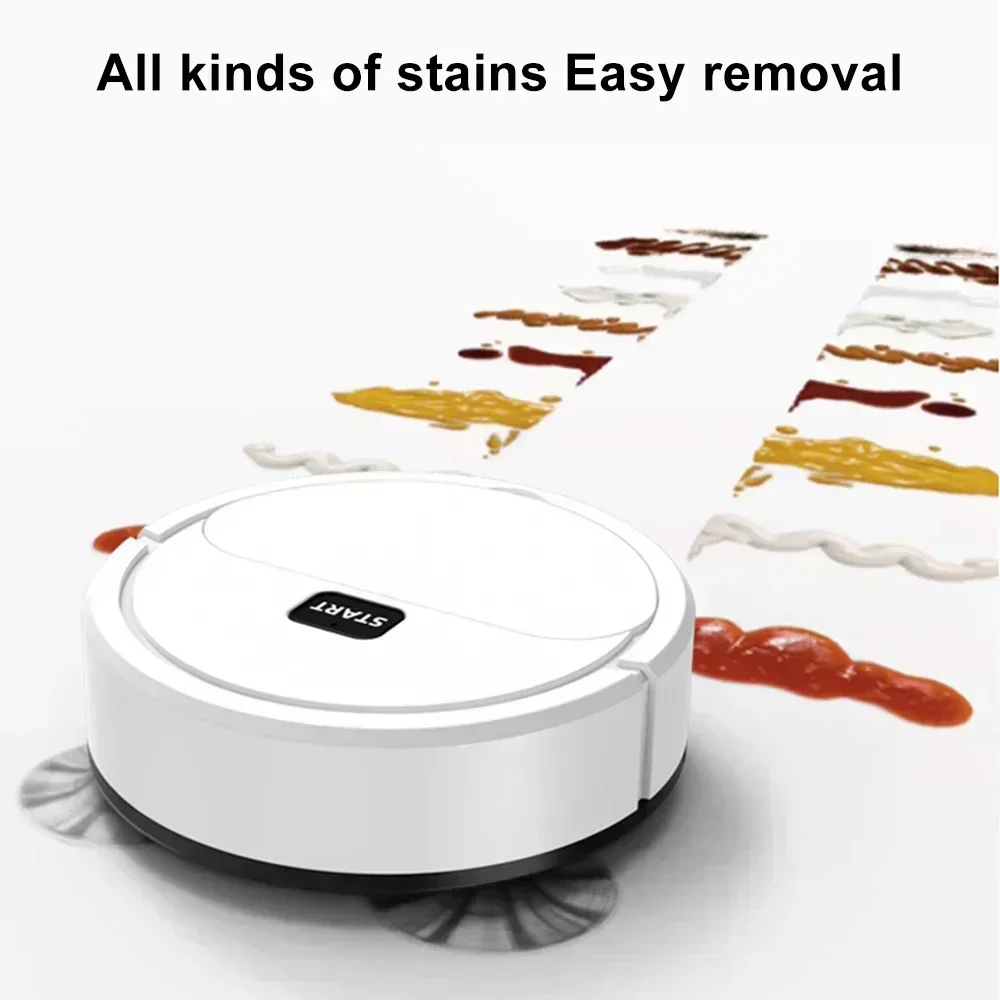 Fully Automatic Sweeping Robot Sweep Vacuum Cleaner Mopping The Floor Mini Cleaner Home Use Lazybones Intelligent 3 In1 Sweeper – Image 4