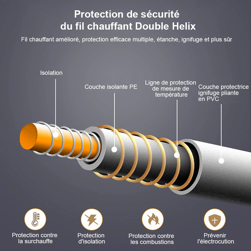 Electric Blanket 220V Electric Heating Blanket Thicker Automatic Thermostat Body Warmer Thermal Mattress for Room Blanket heated – Image 5