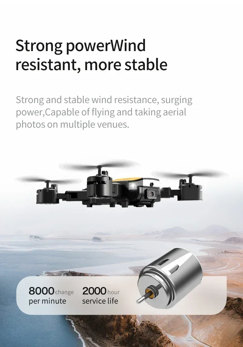 Xiaomi T6 Drone 8k Profesional 4K HD GPS Camera Obstacle Avoidance Aerial Photography Optical Flow Foldable Quadcopter Gift 1KM – Image 22