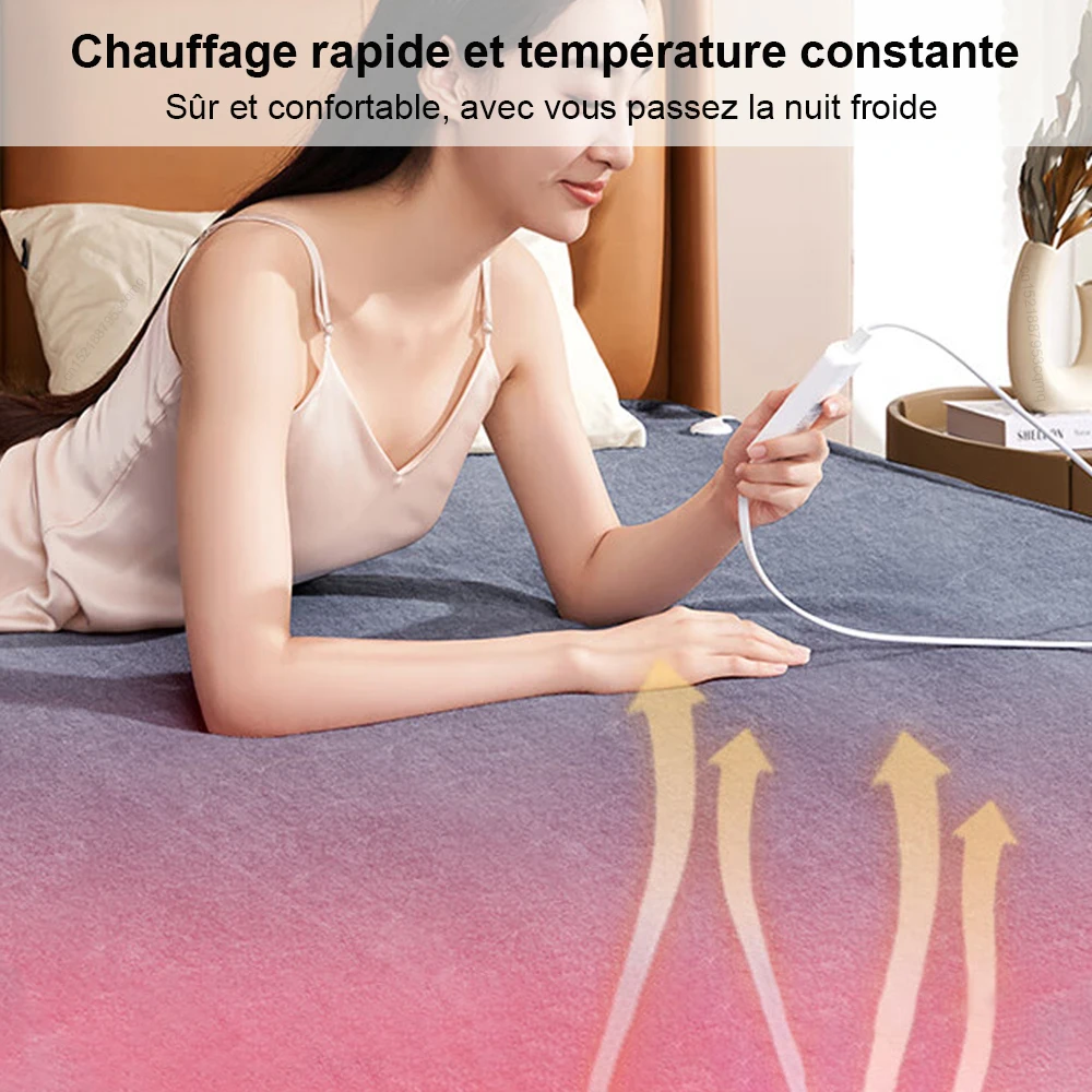Electric Blanket 220V Electric Heating Blanket Thicker Automatic Thermostat Body Warmer Thermal Mattress for Room Blanket heated – Image 2