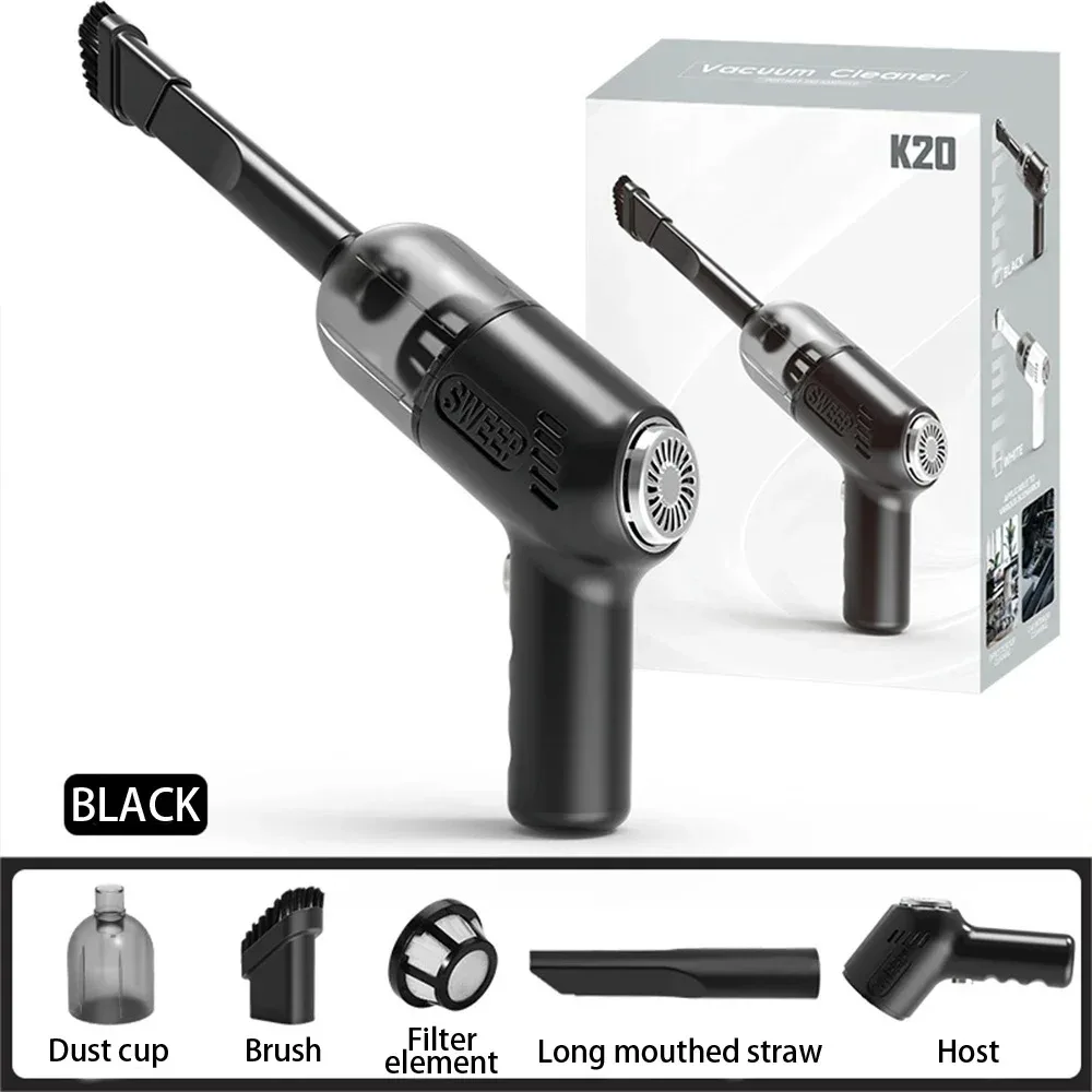 Wireless Mini Vacuum Cleaner USB Rechargeable Handheld Powerful Indoor Sofa Desktop Window Vacuum Cleaner Car Home Dual-purpose – Image 7