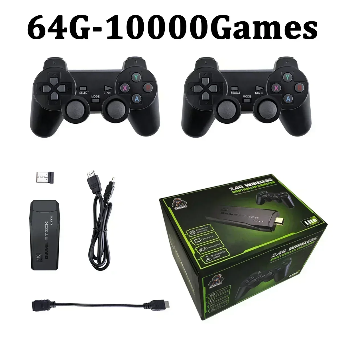 M8 Video Game Console 2.4G Wireless Dual Controller 4K with 10,000 Retro Games 64GB - Perfect Christmas Gift – Image 7